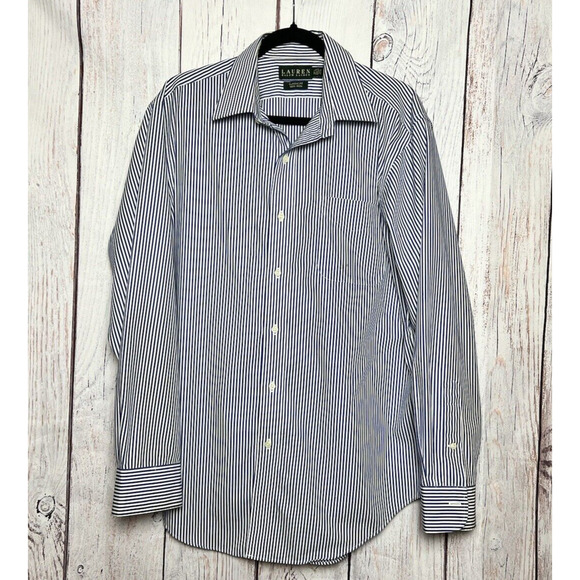 Lauren Ralph Lauren Classic Fit Men’s Pin Striped Button Up Shirt Size: 16.5 - Picture 1 of 7